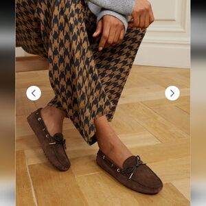 Tod's Gommino Loafers Driving Shoes Chocolate Suede Brown Size 39 (8 - 8.5)